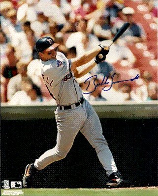 Autographed/Hand Signed 8x10 Photo Bubba Trammell Detroit Tigers