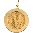 14K Yellow Gold St. Anne de Beau Pre Medal - 18.00mm