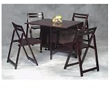 5 pcs Drop Leaf Wenge Finish
