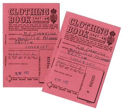 WW2 CLOTHING COUPONS - Art Print - Medium - 28x35cm 