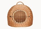 Beautiful Honey Coloured Wicker Cat Basket