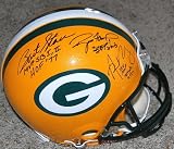 Green Bay Packers Star Quarterbacks Autographed Football Helmet