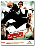 51OthBrJt7L. SL160  Chuck Poster   Flying Kick Promo Flyer   TV Show   11 X 17