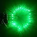 E-Age Battery Operated 20 LED String Lights on Silver Wire 7ft Long. For Use in Floral Arrangements Party, Wedding Decorating and More (Green)