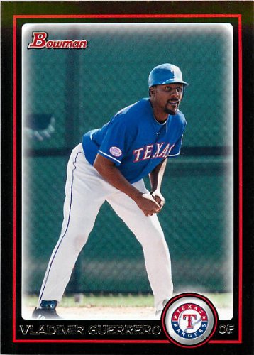 2010 Bowman Baseball Card # 152 Vladimir Guerrero - Texas Rangers - In A Protective Screwdown Case!