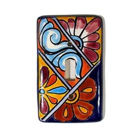 Talavera Light Switch Plate Cover - Single Flip Switch