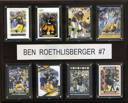 NFL Ben Roethlisberger Pittsburgh Steelers 8 Card Plaque