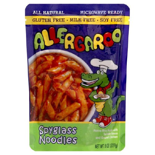 Allergaroo Spyglass Noodles, 8-Ounce Pouches (Pack of 6)