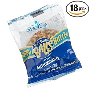 Betty Lou's Almond Butter Nut Butter Balls, Gluten Free, 1.4-Ounce Packages (Pack of 18)