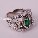 Lord of the Rings Aragorn's Ring of Barahir Size 7-13 (Make Your Choice and Send Us a Message)