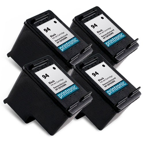 Printronic Remanufactured Ink Cartridge Replacement for HP 94 (4 Black) 4 Pack On Sale