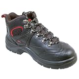 Blackrock Excelsior Black Leather Safety Work Boots With Steel Toe Caps And Midsole