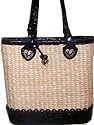 Designer Inspired Straw Handbag Purse