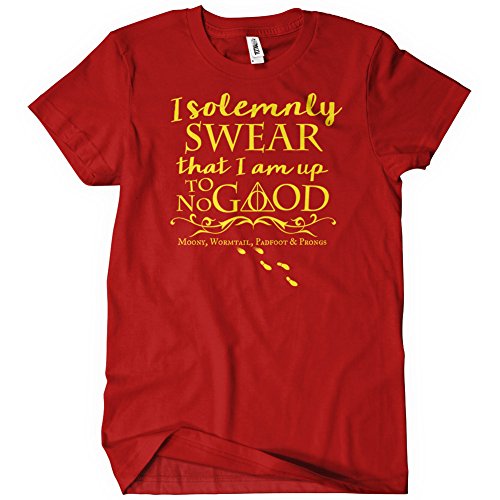 Marauders Map Mens T-Shirt Harry Wizard Potter Funny Tee Hog Castle Warts