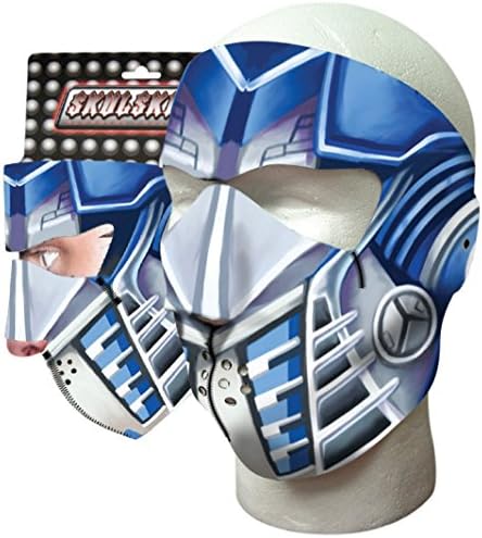 Capsmith Storm Blue Robot Star Trooper White Black Grey Neoprene Face Mask