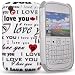 Accessory Master- ' I love you' la conception hard Housse pour blackberry curve 8520