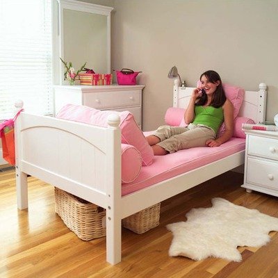 Twin Kids Bedroom Collection Finish: White