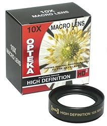 Opteka 10x HD&sup2; Professional Macro Lens for 52mm Digital Camera Lenses