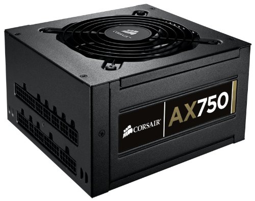 Corsair Professional Series Gold 750-Watt 80 Plus Gold Certified High-Performance Power Supply - CMPSU-750AX