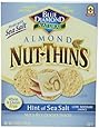Blue Diamond Almond Nut-Thins Cracker Snacks, Hint of Sea Salt Nut, 4.25-Ounce Boxes (Pack of 12)