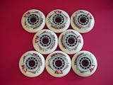 8-pk Kryptonics Powerplay Roller Hockey wheels 76mm/78A