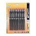 Office Products : SAN58092 Uni-Ball Rollerball Pen,Refill.,0.5mm,8/PK,BK Barrel/Ast Ink