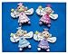 YYCRAFT Pack Of 20 Resin Fairy1â€ Bow Center Flatback(4 Colors)
