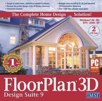 FLOORPLAN 3D DESIGN SUITE 9 - 2 CDS
