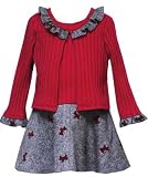 New Scotty Dog Tweed Dress with Attached Jacket ~ 2T to 6X ~ Immediate Shipment for Christmas