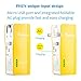 Pisen 5000mAh Power Bank with Foldable AC Plug 1A/2A for iPhone, iPad, Samsung and More (Lemon Yellow)