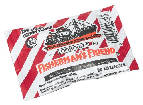 Fisherman's Friend Low Sugar Cherry Cough Suppressant Lozenges, 20-Count Bags (Pack of 24) by Hard Candy