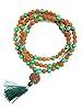 I Am Centered Mala- Prosperity Green Jade Heart Mala Rudraksha Prayer Beads Yoga Mala