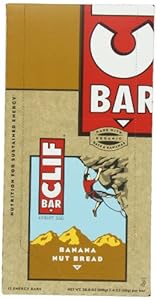 Clif Bar Energy Bar, Banana Nut Bread, 2.4 Ounce, 12 Bars