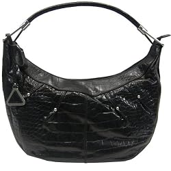 Franco Sarto Pyramid Croco Black Hobo