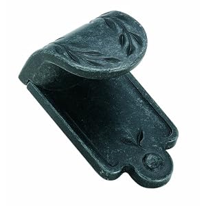 Amerock BP1583-WID Inspirations Leaf 1-7 8-Inch Length Finger Pull, Wrought Iron Dark by 