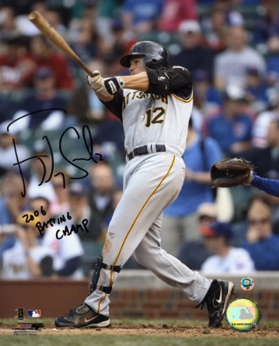 Freddy Sanchez Pittsburgh Pirates - Batting - Autographed 8x10 Photograph with 2006 NL Batting Champ Inscription