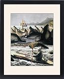 Framed Prints of ALEUT HUNTER, 1816. An Aleut hunter wearing a wooden peaked hat, in the Bering from Granger Art on Demand