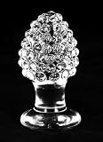 Analplug aus Glas Fire Cone clear