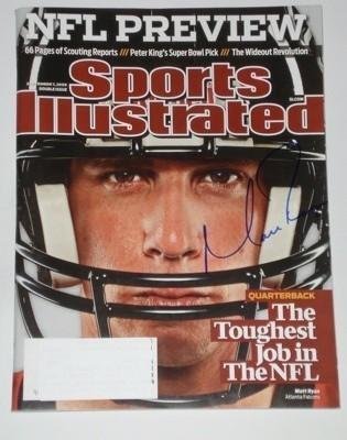 MATT RYAN Signed Sports Illustrated Magazine Falcons - Autographed NFL Magazines