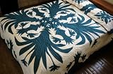 Review Kalama  / Bird of Paradise quilt, Forest green, King