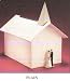 Wedding Card Bridal Gift Money Wishing Well Box Cardboard Chapel 15