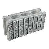 森ブロック工業(株) 120MBロック グレー 基本型(横筋兼用)