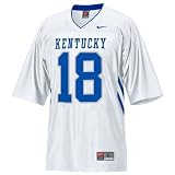 Nike Kentucky Wildcats #18 Youth White Replica Football Jersey (Small)