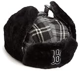 MLB Men's Boston Red Sox Great Plain Trapper Knit (Charcoal, One Size)
