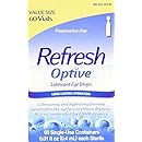Allergan Optive Sensitive Preservative-Free Lubricant Eye Drops, 60 Count