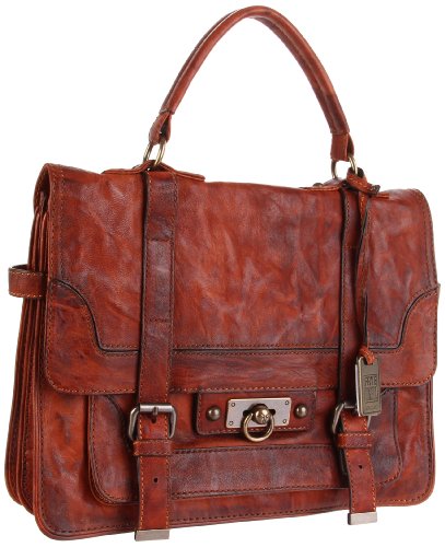 FRYE Cameron Satchel,Cognac,one size