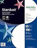 Wausau  Stardust  Specialty Cardstock, 8.5 X 11 Inches, White, 100 Count (2240)