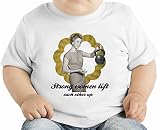Strong women lift オーガニックベビーTシャツ 12 - 18 Months