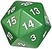 Green Jumbo Dice D20 Count Down 55mm Dice by Koplow Games