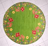 Kinderteppich Blumenwiese 133 cm rund